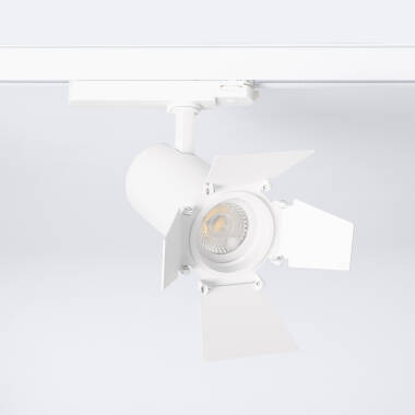 Foco Carril LED Trifásico 20W Fasano Cinema CCT Seleccionable Regulable Blanco