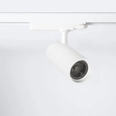 Foco Carril LED Trifásico 20W Fasano Antideslumbramiento Regulable Blanco