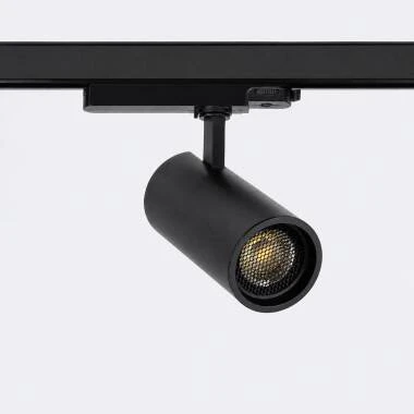 Foco Carril LED Trifásico 30W Fasano Anti-reflexos Regulável Preto