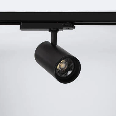 Foco Carril LED Trifásico 40W Fasano Regulável Preto