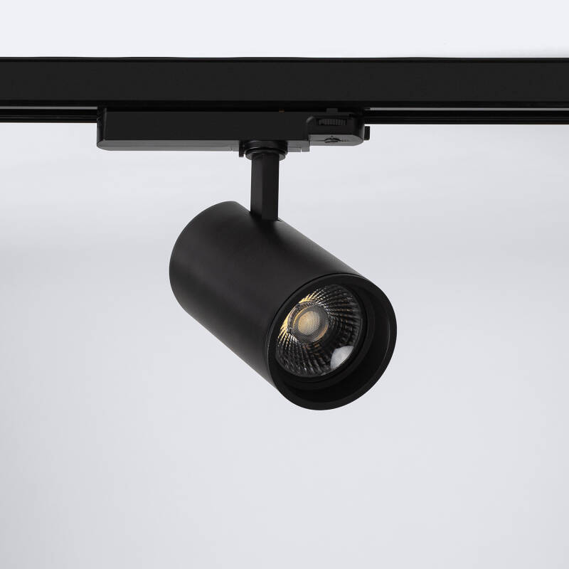 Imagen de Foco Carril LED Trifásico 40W Fasano CCT Seleccionable Regulable Negro