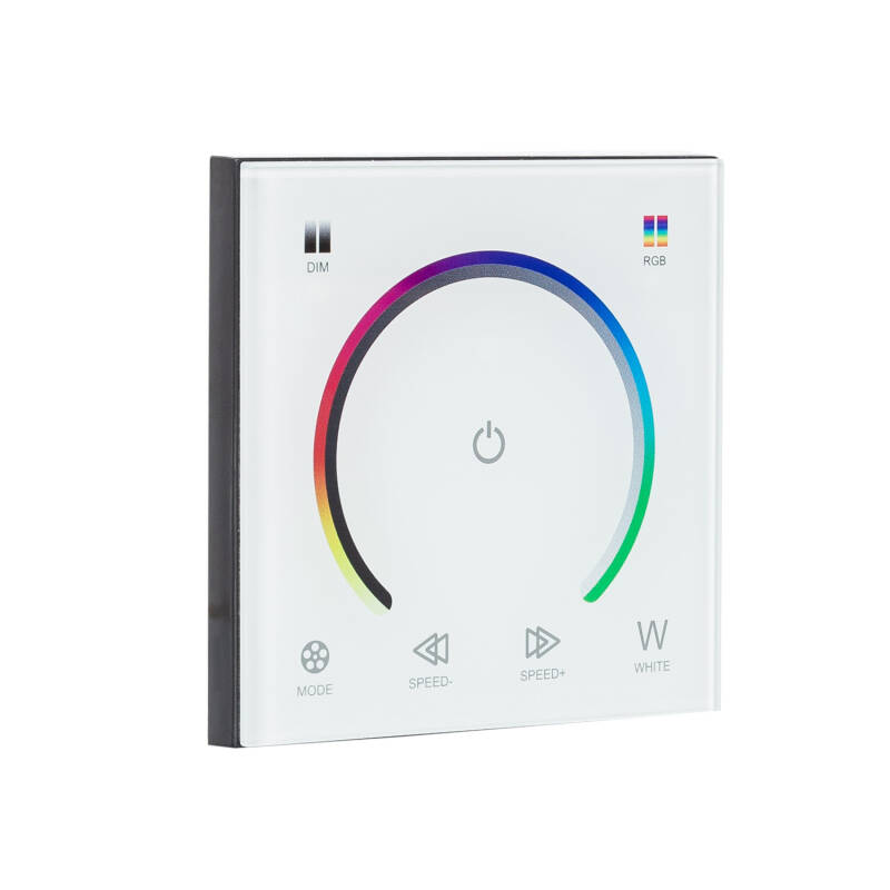 Imagen de Controlador Regulador Pared Táctil para Tira LED 12/24V DC RGB