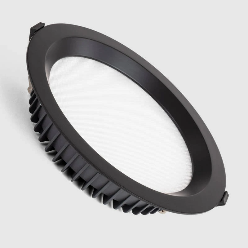 Imagen de Downlight LED 40W Circular SAMSUNG AERO 130 lm/W Microprismático CCT Seleccionable  LIFUD Corte Ø 200 mm Negro