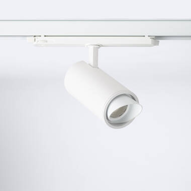 Foco Carril LED Trifásico 30W Fasano Cilindro Bisel Regulable DALI Blanco