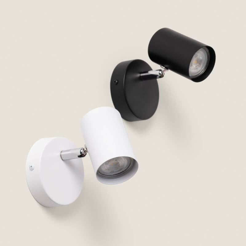 Imagen de Aplique de Pared Orientable Metal Foco Albus Nero