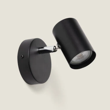 Aplique de Parede Orientável em Metal com Foco Albus Nero