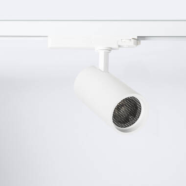 Foco Carril LED Trifásico 30W Fasano Antideslumbramiento Regulable Blanco