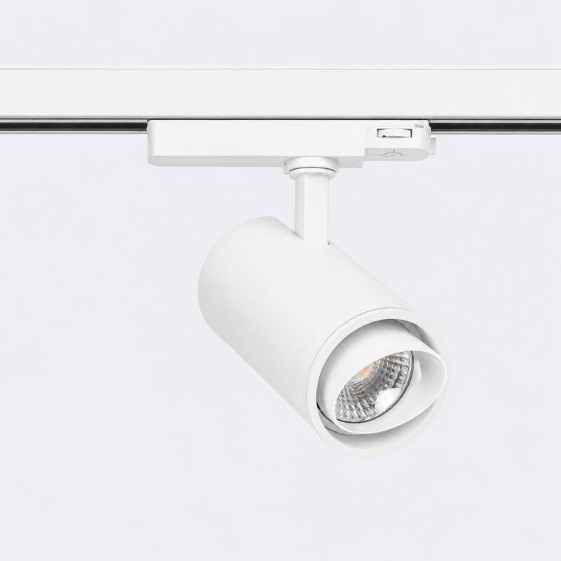 Imagen de Foco Carril LED Trifásico 30W Fasano Cilindro Bisel CCT Seleccionable Regulable Blanco