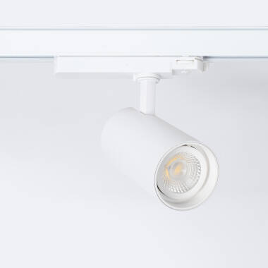 Foco Carril LED Trifásico 30W Fasano CCT Seleccionável Regulável Branco