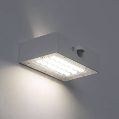 Imagem de Aplique de Parede Exterior LED 3W Iluminação Dupla Cara com Sensor PIR Karl Solar