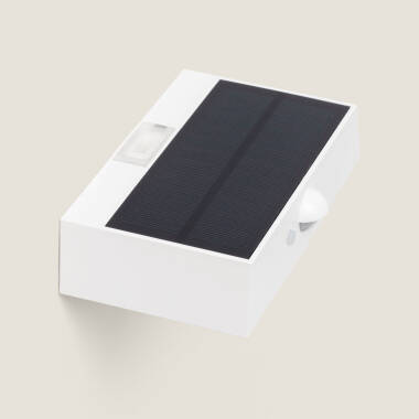 Imagem de Aplique de Parede Exterior LED 3W Iluminação Dupla Cara com Sensor PIR Karl Solar