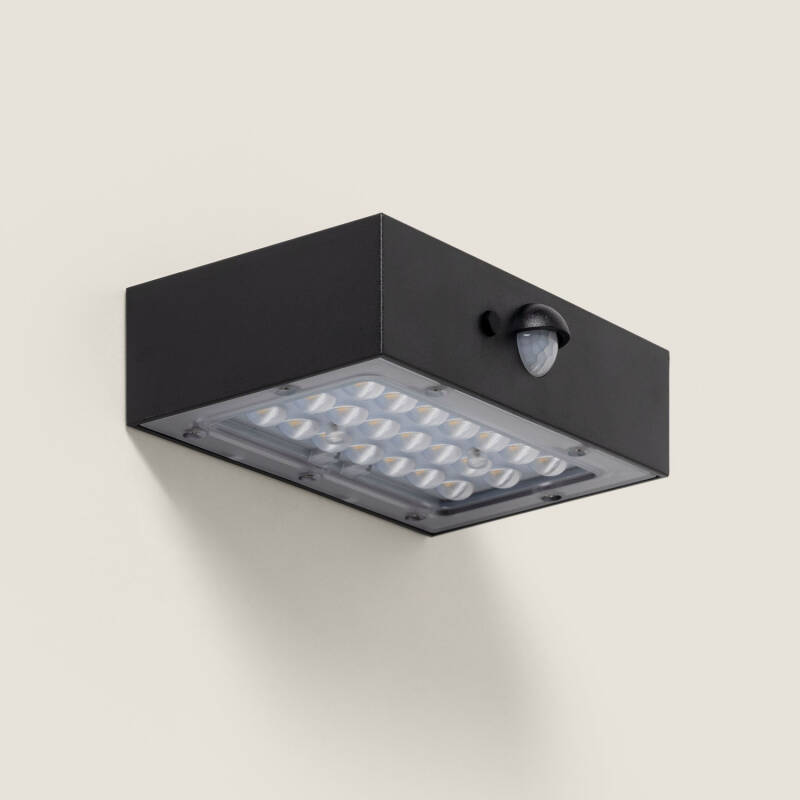 Imagem de Aplique de Parede Exterior LED 3W Iluminação Dupla Cara com Sensor PIR Karl Solar