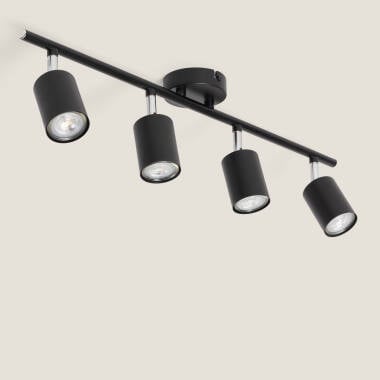 Candeeiro de Teto Orientável em Metal com 4 Focos Albus Loft