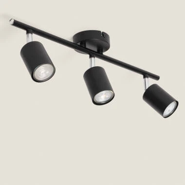Lámpara de Techo Orientable Metal 3 Focos Albus Loft