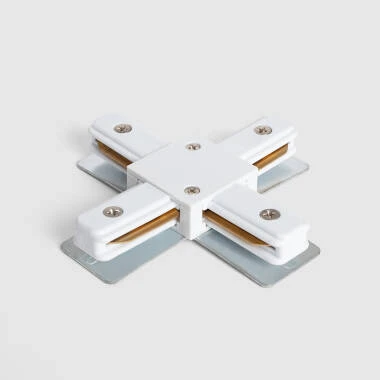Conector Tipo X para Carril Monofásico Aluminio
