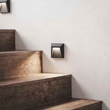 Baliza LED de Superficie Clover IP65 1.5W Cinzento