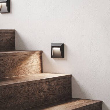 Imagen de Baliza Exterior LED 1.5W Superficie Pared Antracita Clover