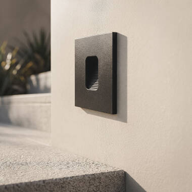 Imagem de Baliza Exterior LED 2W Encastrável Parede Quadrado Olite 
