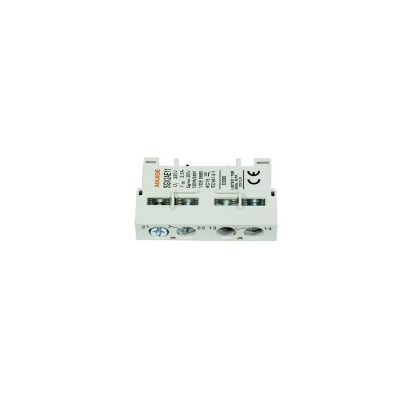 Imagen de Contacto Auxiliar Lateral MAXGE 1NA+1NC para SGV2 Industrial/Terciario MAXGE