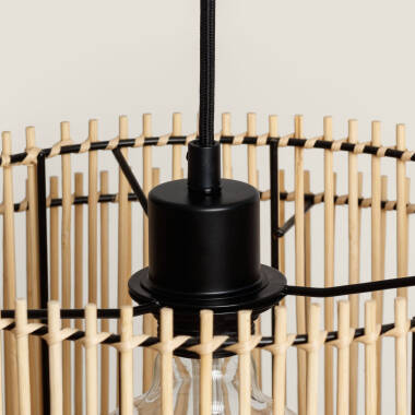 Imagem de Candeeiro Suspenso de Bambu Natural Kaia