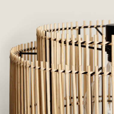 Imagem de Candeeiro Suspenso de Bambu Natural Kaia