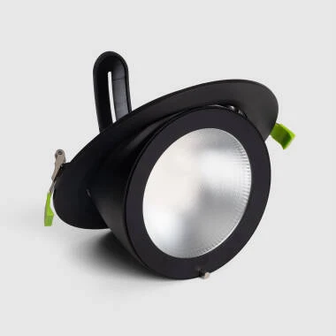 Downlight LED Circular Direccionable Chip OSRAM LIFUD Corte Ø 200 mm Negro