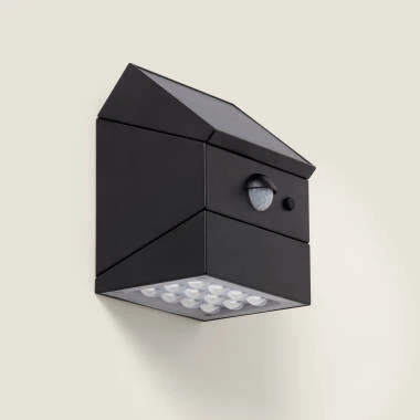 Aplique de Pared Exterior LED 2.5W con Sensor de Movimiento PIR Twist Solar