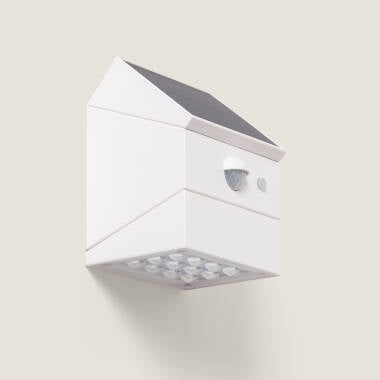 Aplique de Pared Exterior LED 2.5W con Sensor de Movimiento PIR Twist Solar