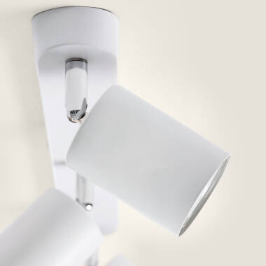 Imagen de Lámpara de Techo Orientable Metal 3 Focos Albus Nero