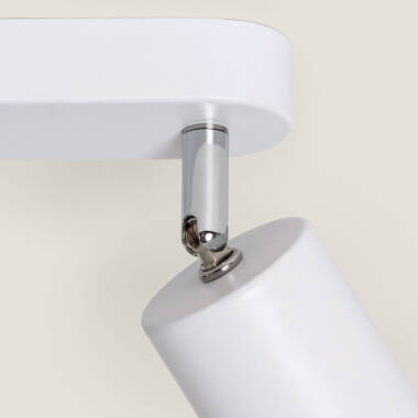 Imagen de Lámpara de Techo Orientable Metal 3 Focos Albus Nero