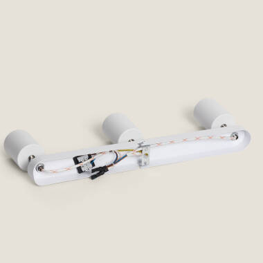 Imagen de Lámpara de Techo Orientable Metal 3 Focos Albus Nero