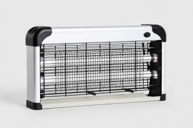 Lámpara Antimosquitos Eléctrica con 2 Tubos UV de Aluminio