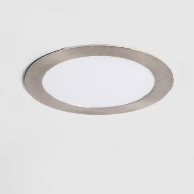 Placa LED 12W Circular SuperSlim Corte Ø 155 mm Silver