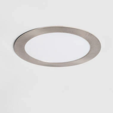 Placa LED Circular SuperSlim 12W Silver Corte Ø 155 mm