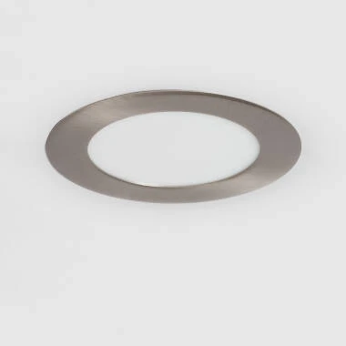 Placa LED 6W Circular SuperSlim Corte Ø 110 mm Silver