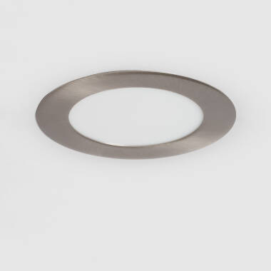 Placa LED Circular SuperSlim 6W Silver Corte Ø 110mm