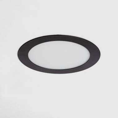 Placa LED Circular SuperSlim 12W Black Corte Ø 155mm