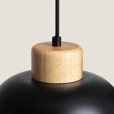 Imagen de Lámpara Colgante Metal y Madera Wawak