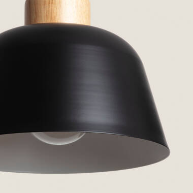 Imagen de Lámpara Colgante Metal y Madera Wawak