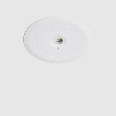 Luz de Emergência LED Encastrável 120 lm, Corte Ø136 mm, 3 horas de autonomia