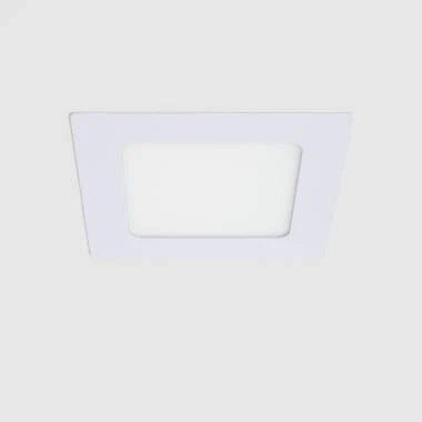 Placa LED 6W Quadrada SuperSlim Corte 105x105mm