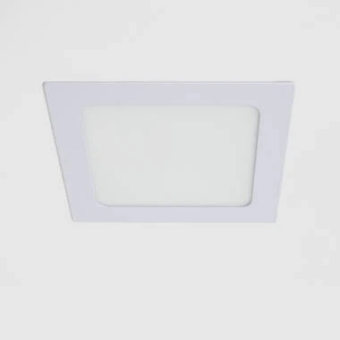 Placa LED 9W Cuadrada SuperSlim Corte 130x130 mm