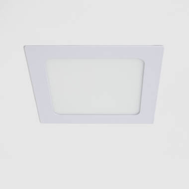 Placa LED 9W Quadrada SuperSlim Corte 130x130 mm