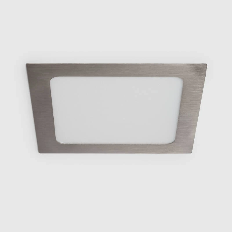 Imagem de Placa LED Quadrada SuperSlim 12W Prata Corte 155x155 mm