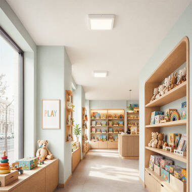 Imagem de Plafón LED 18W Quadrado Metal 225x225 mm Design White