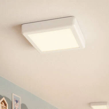 Plafón LED 18W Quadrado Metal 225x225 mm Design White