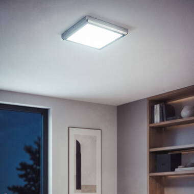 Imagen de Plafón LED 24W Cuadrado Metal 300x300 mm Design Silver