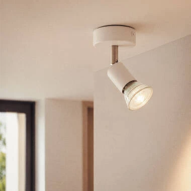 Aplique Orientable Aluminio 1 Foco Oasis Blanco