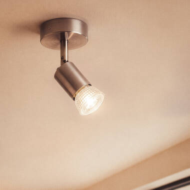 Imagen de Aplique Orientable Aluminio Oasis 1 Foco Plata
