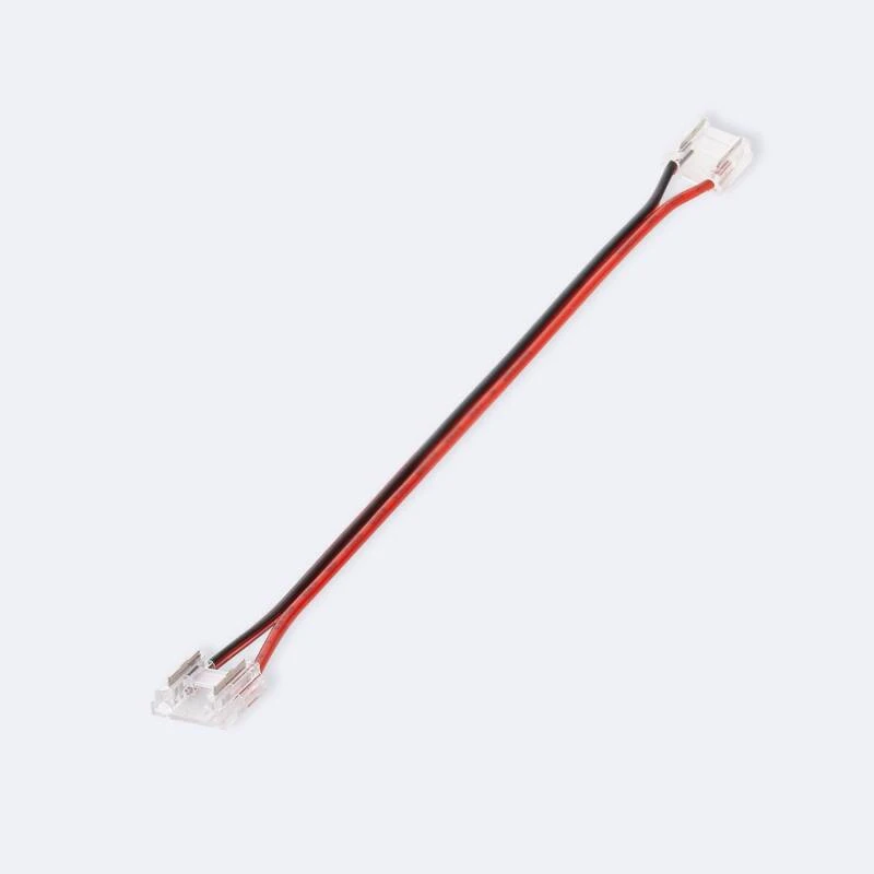Imagem de Conector Duplo com cabo para Fita LED 12/24V DC SMD e COB IP20 Largo 8mm 